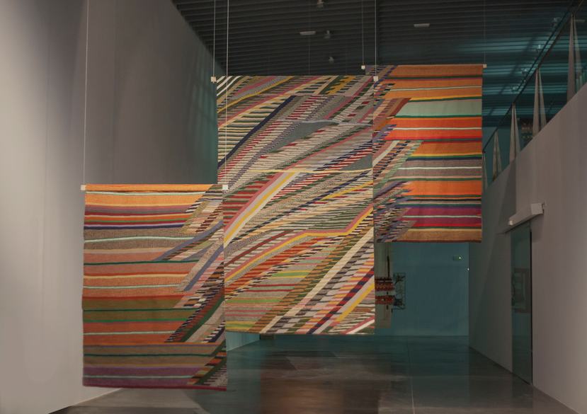 Teresa Lanceta, Weaving as Open Source, exhibition view, MACBA, Barcelona, 2022.