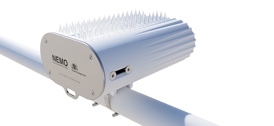 Twin AI Camera shrouds with weather protection and anti-perching features.