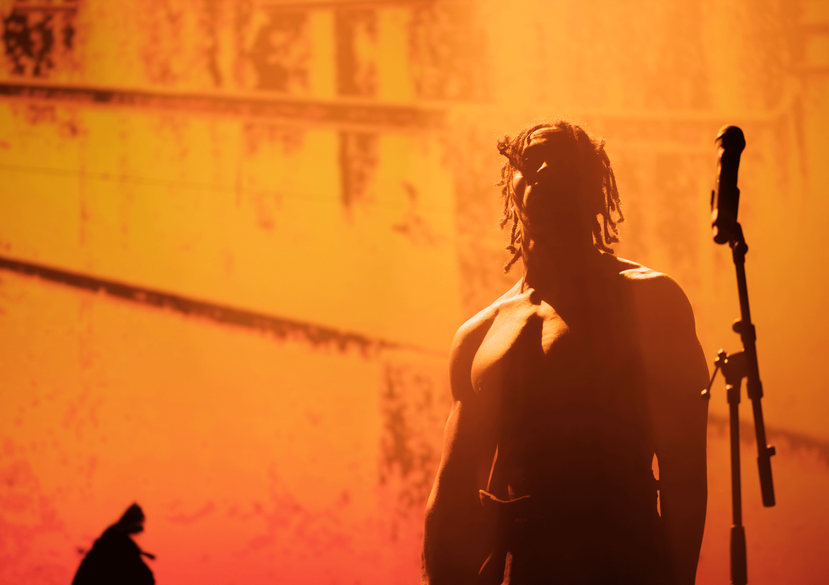 Corrie Onyx David King in ‘Apex Zero - Drummer Warrior Storyteller’ at EartH Theatre