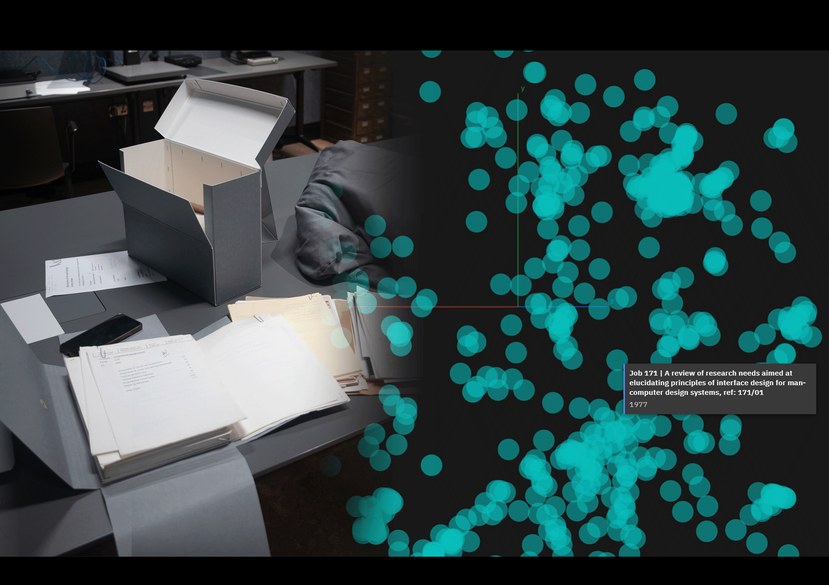 The RCA’s Department of Design Research archive as a physical and digital system (2026) Project: Practice-led PhD. PhD Researcher: Graham Newman