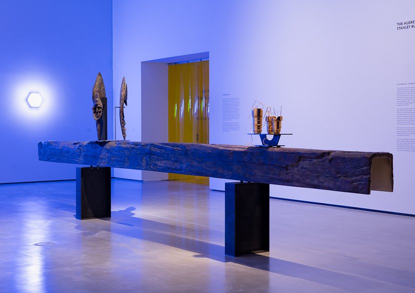 Installation view of Stochastic Conveyor Transference. The Hepworth Prize for Sculpture. 2016.