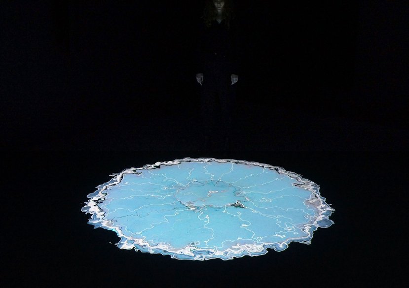 Salmon: Traces of Escapees. Cooking Sections, 2021. Installation view Turner Prize exhibition at the Herbert. Image: Cooking Sections.