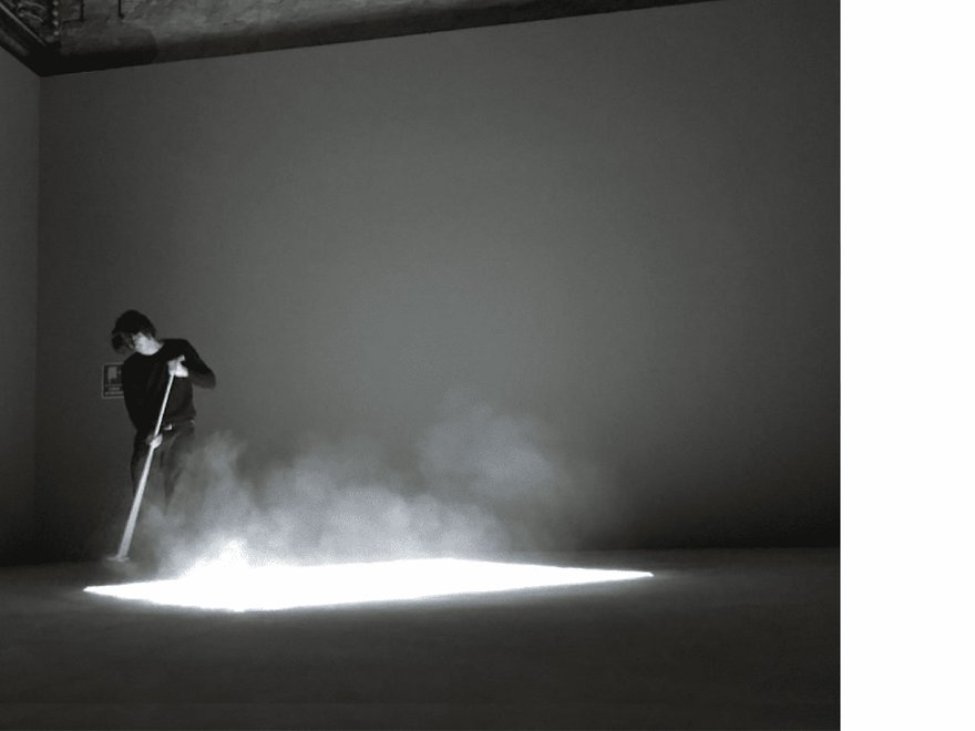 Edith Dekyndt, '1000 + 1', durational performance installation, Venice Biennale 2017