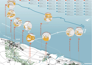 Border Environments Studio: View from the Observatoire de la Lande (Fort Vert), Calais (FR), 2024
