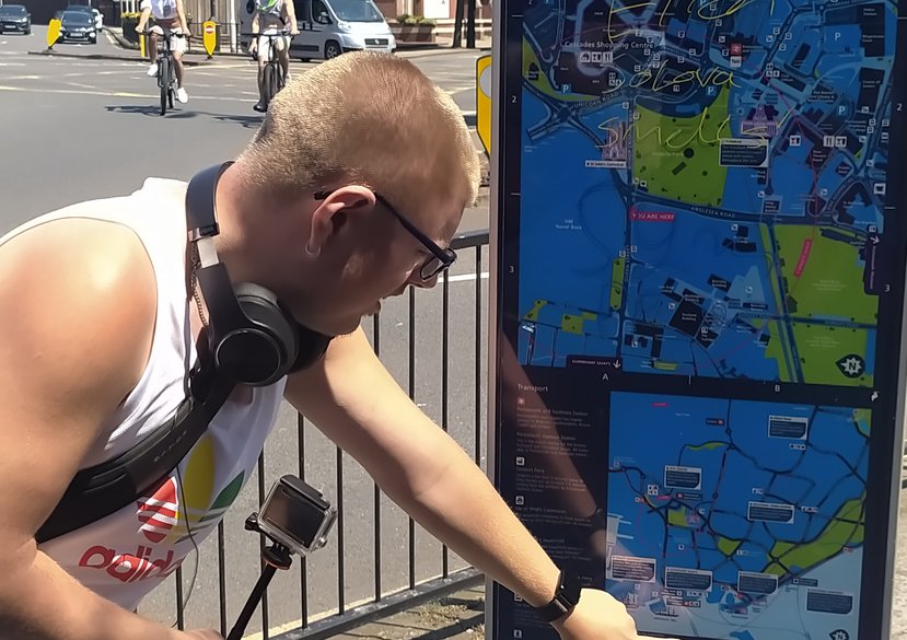 A participant during a 'Walk and Talk'