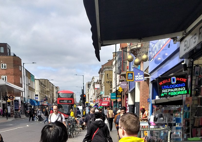 A researcher and a participant taking part in a 'Walk and Talk'
