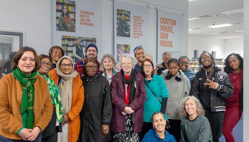 Project participants and audiences at Stratford Library exhibition and public event (October 2025)