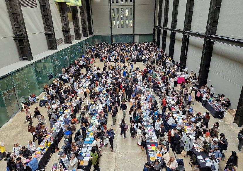Offprint 2023, an annually recurring book fair at Tate Britain, representing the diversity of the contemporary independent publishing landscape in art, architecture, design and visual culture