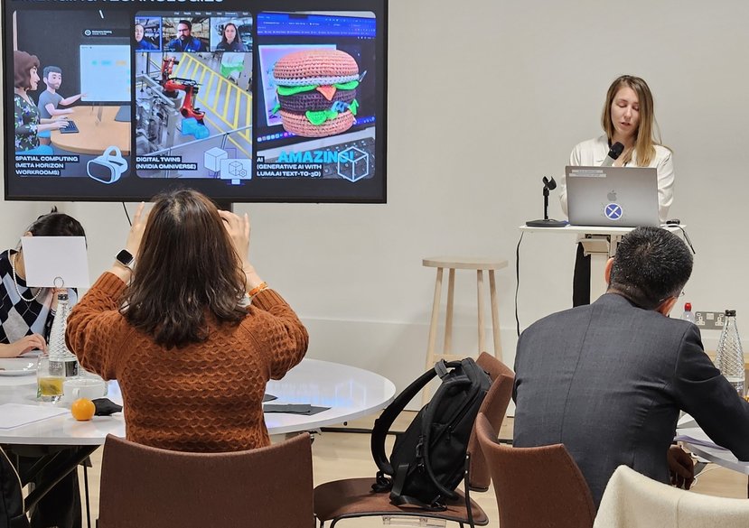 Lili Eva Bartha guest speaking on Design Thinking for Business Futures