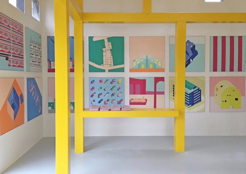 2A+P/A, Cabinet of Curiosities – A house from a drawing of Ettore Sottsass. Biennale d’Architecture d’Orléans