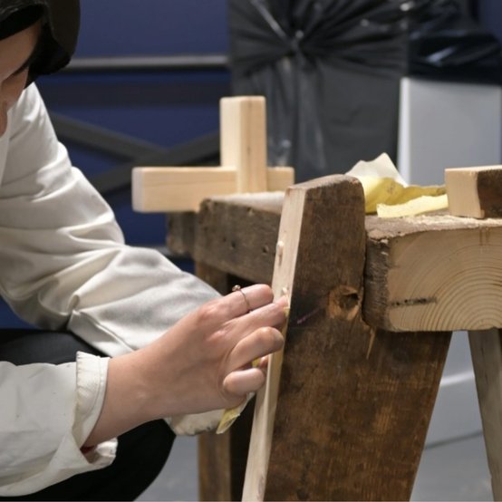 Somaiya Afzal in the studio. Design Products MA