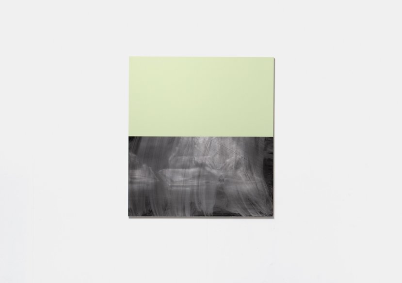 Blind Children (after Sander) (2024) Pigmented alkyd on aluminium 120 × 108 cm