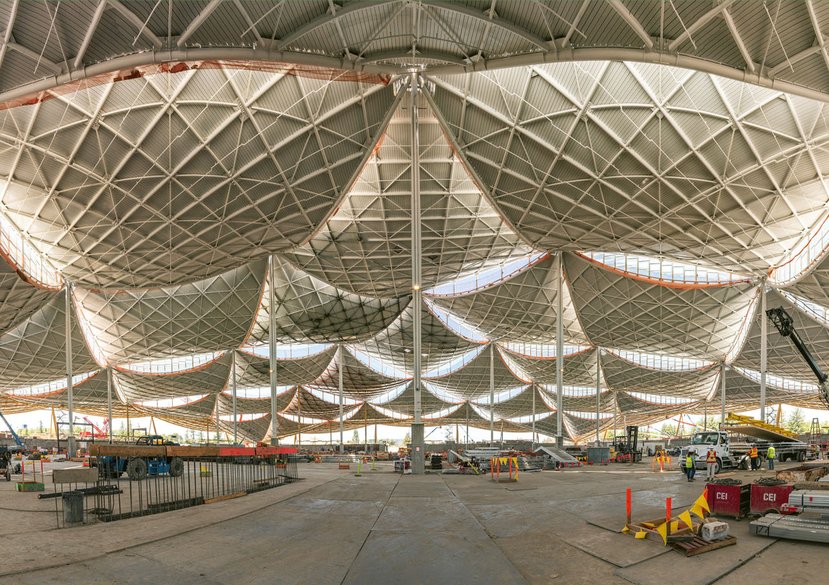 Gradient Canopy by Heatherwick Studio & BIG_Credit Photo: The 11th group Aerial Photography