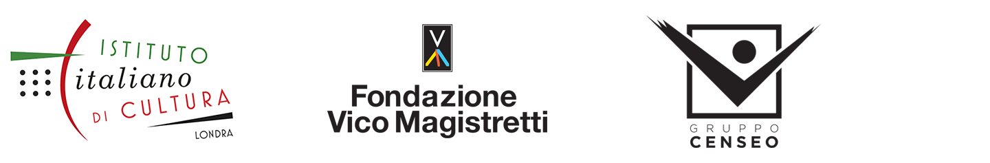 Istituto Italiano di Cultura di Londra, , Fondazione Vico Magistretti, and Gruppo Censeo logos