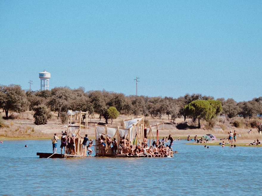 Bad Waking Life music festival lakeside gondola by badweather