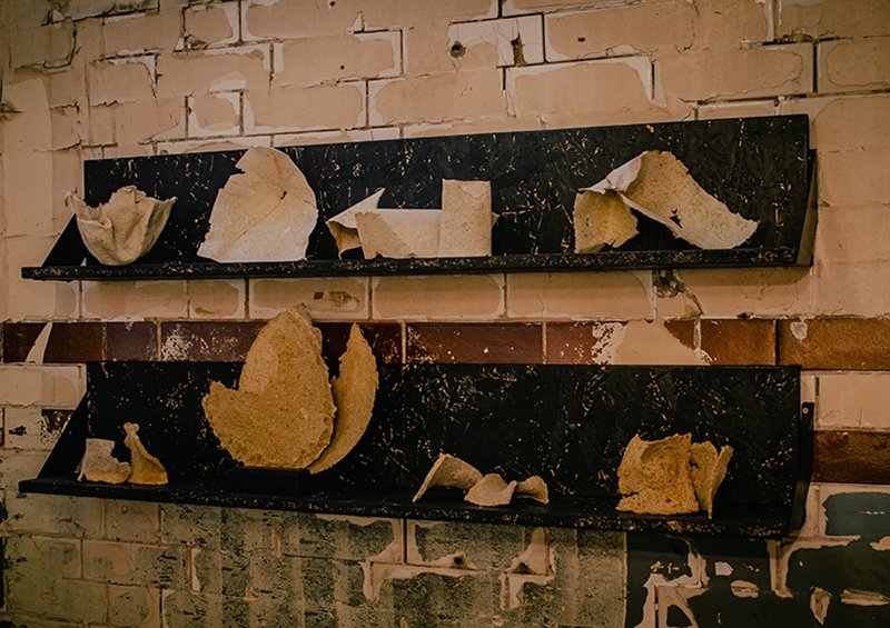 APeel paper card: exhibition view