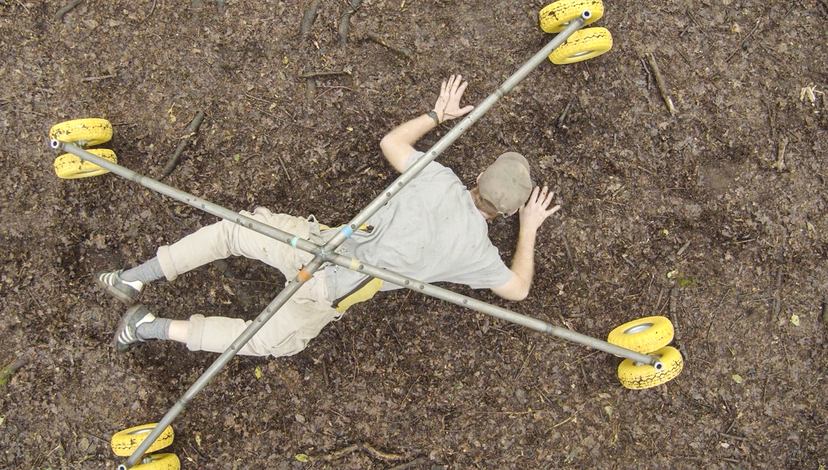 Kevin Adorni, ‘Periferico: the London Orbital and its Body of Performative Relations’. The LinkBoys, potato battery drive LED in the forest. ADS7 2023/24: Being Within