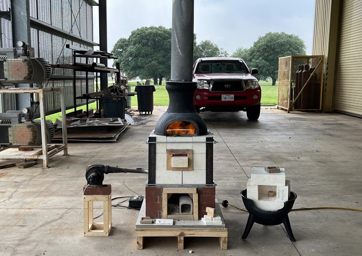 The Second Texas Furnace in use at Texas A&M’s Rellis Campus, May 2024.