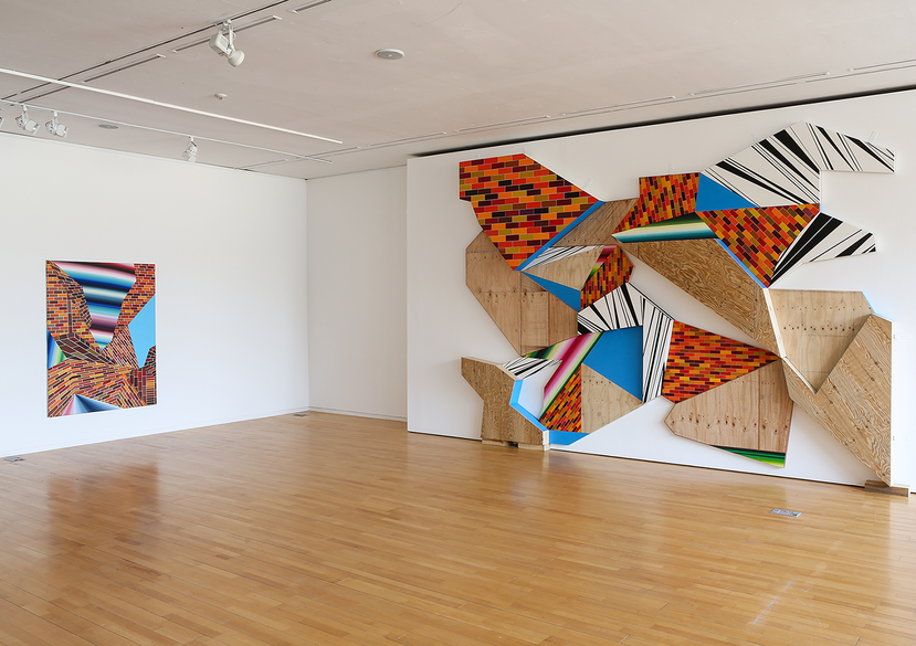 Psychogeographic  Abstract Landscapes Installation view 2013