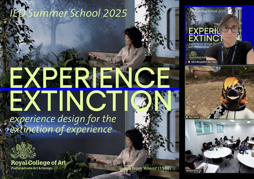 RCA IED Summer School 2025, Experience Design for the Extinction of Experience, An interview with a VR Avatar.