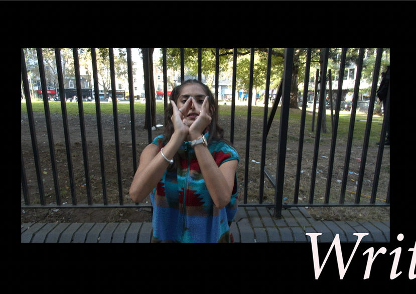 Film still, Free Writers, Whitechapel Gallery Commission, 2024