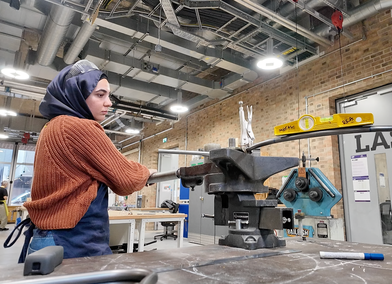 Somaiya Afzal in the studio. Design Products MA