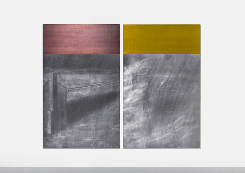 Upshot-Knothole Annie I+2 (17 March, 1953) (2024) Pigmented alkyd on aluminium 192 × 120 cm