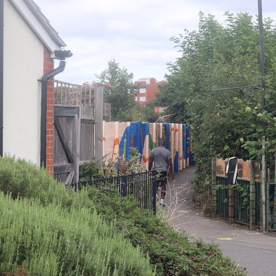 Mitcham Colourway Mural designed by POoR Collective