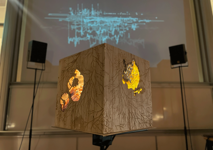 MYcorrhizal Devanshi Rungta, Laura Selby and Bryan Yueshen Wu at IRCAM Forum, Paris