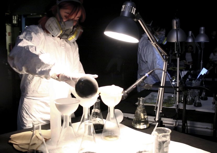 Living Ashes II performance, Click festival, Contemporary art, science & technology, Helsingør, DK