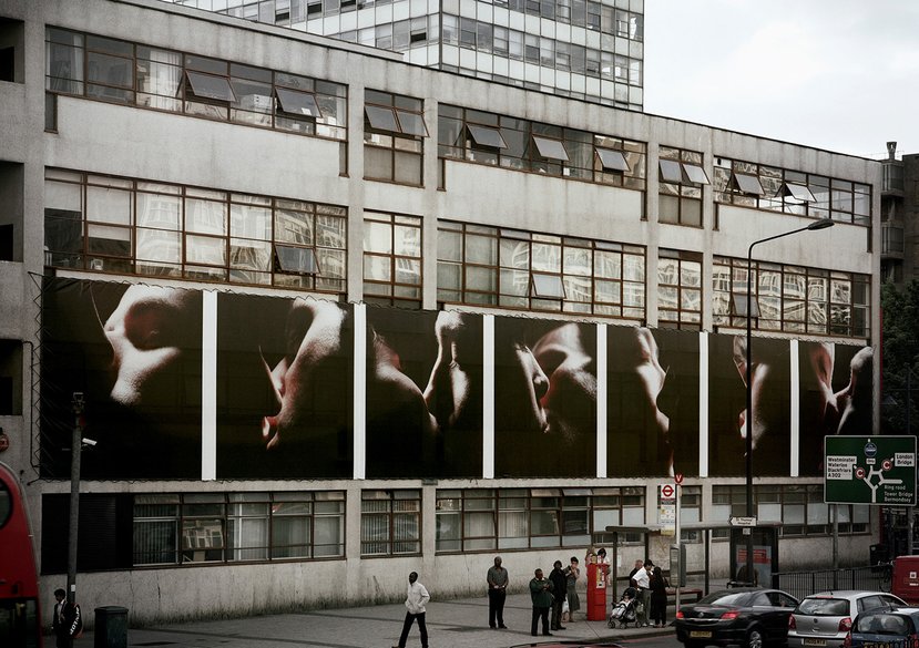 Ever After, vinyl, 5x35m, Elephant & Castle roundabout, London, summer 2009