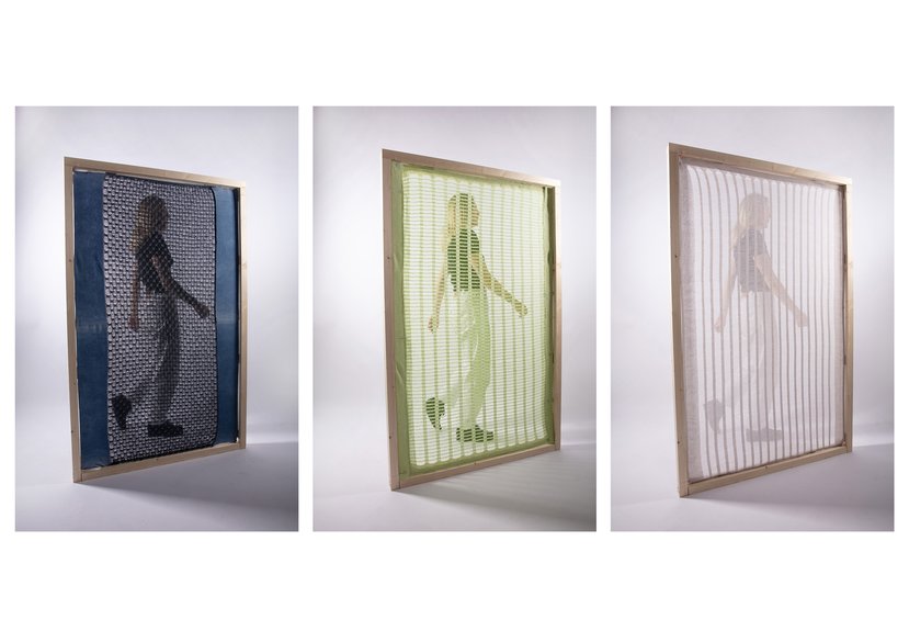 Interchanging Panel Knitted Screens from collaboration with Architect Rosie Park