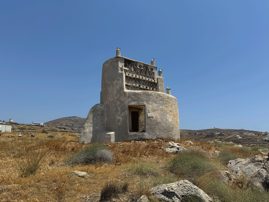 A Pigeon Houses in a rocky landscape