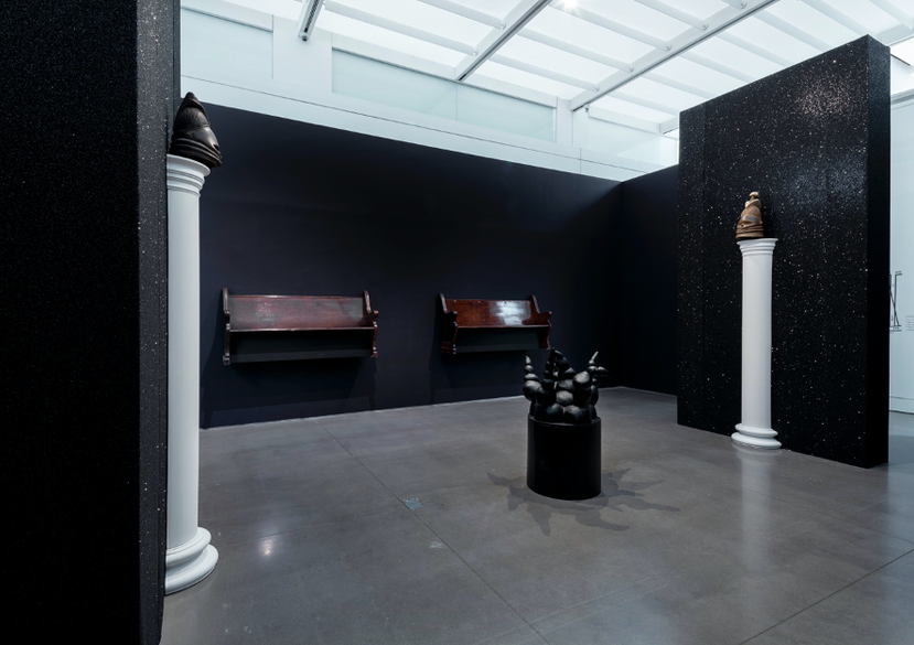 Installation view of Monuments to an Effigy