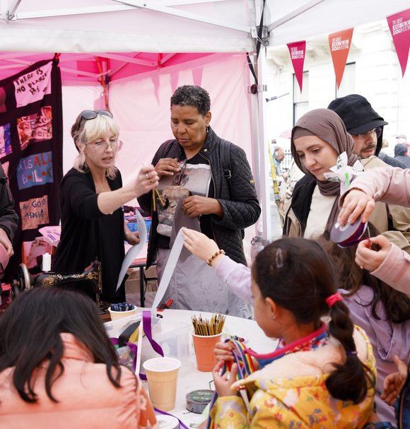Public engagement with research at Great Exhibition Road Festival, photo by Aisha Seriki