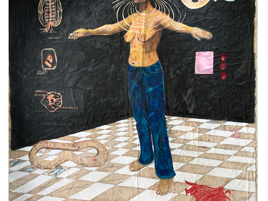 Anusha Alamgir, Self Portrait, 2021 RCA Contemporary Art Summer School