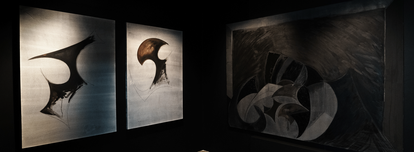 Artworks by Zinzi Minott (MA Painting) at RCA2026. Photo: Thomas Moen