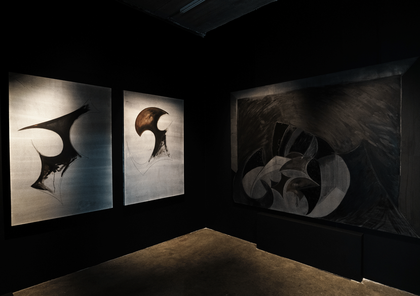 Artworks by Zinzi Minott (MA Painting) at RCA2026. Photo: Thomas Moen