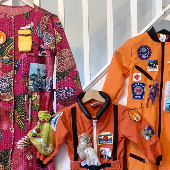 Astro Anurita, Astro Stella & Astro Yuri's spacesuits