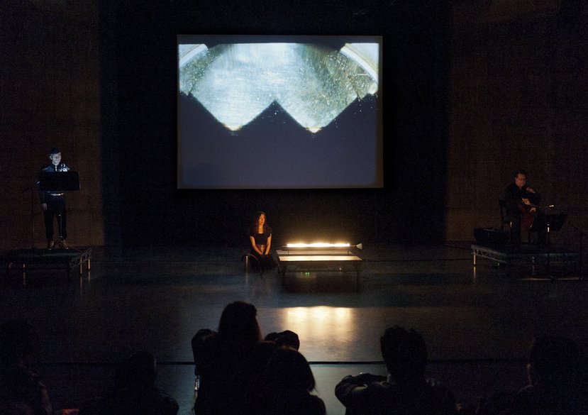 ‘In and Out of Synch’ film performance, The Tanks, Tate Modern, 2012 Aura Satz