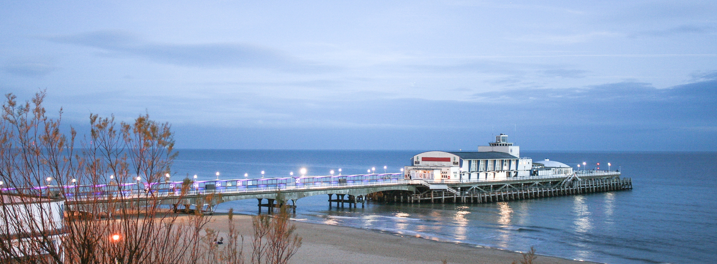 Bournemouth Pier at dusk