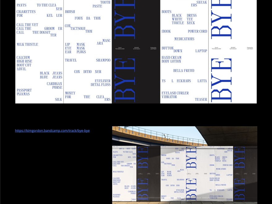 A graphic design of an editorial layout
