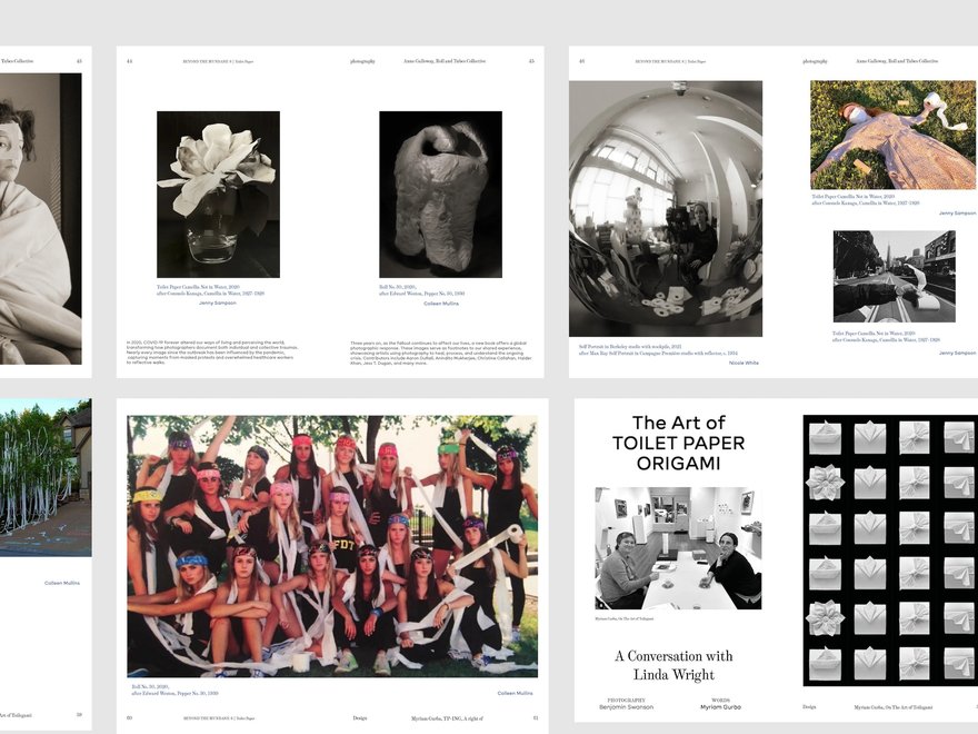A graphic design of an editorial layout