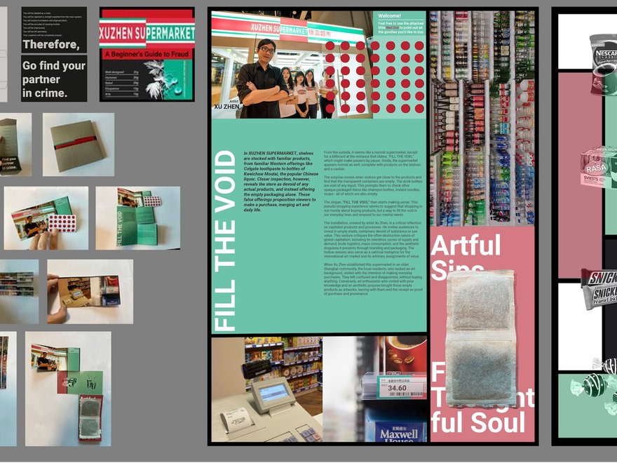 A graphic design of an editorial layout