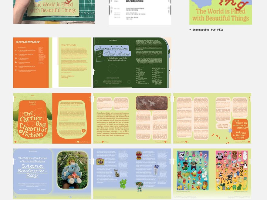A graphic design of an editorial layout
