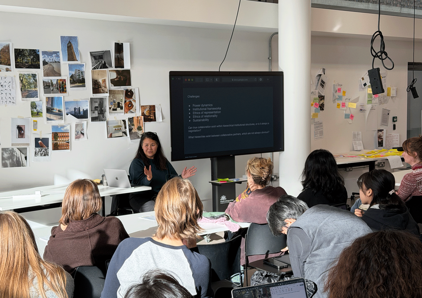Curatorial Thinking session with Guest Speaker Annie Jael Kwan, held at the Royal College of Art, Battersea Campus. © Royal College of Art / RCA CCA Programme
