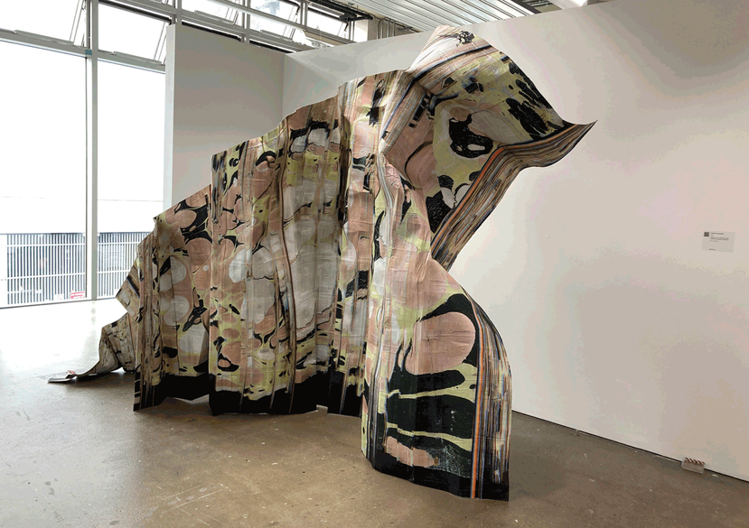 Drift: Digital print onto Japanese paper adhered and folded to cardboard