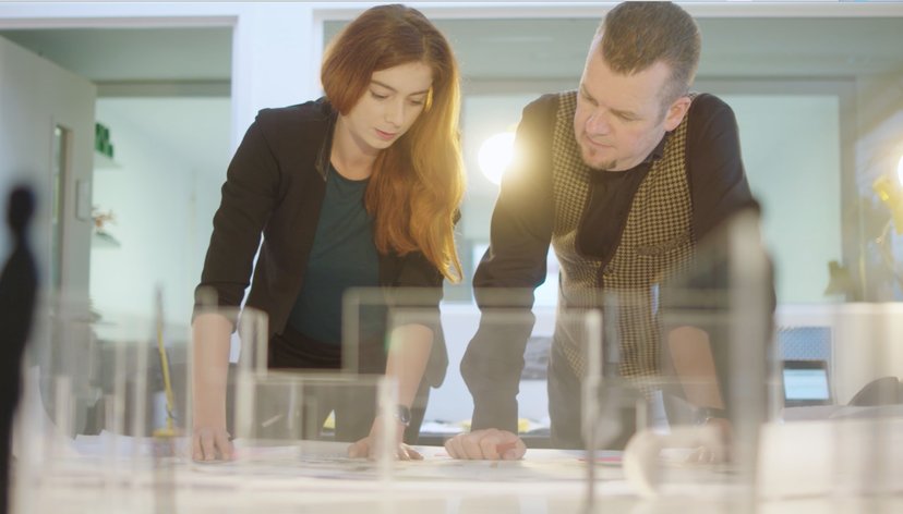 Conceptual design work on the new interior following empathy-driven patient and staff flow. Architectural model of Charing Cross Breast Unit by William Wang.