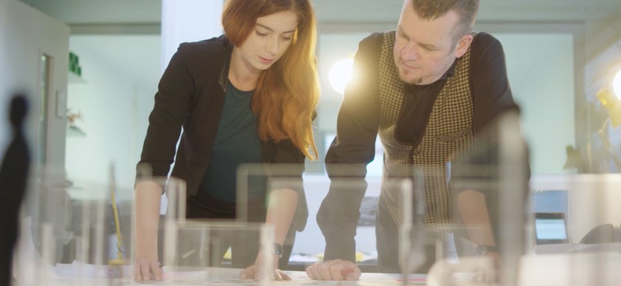 Conceptual design work on the new interior following empathy-driven patient and staff flow. Architectural model of Charing Cross Breast Unit by William Wang.