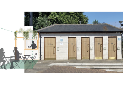 Engaged a toilet on every high street